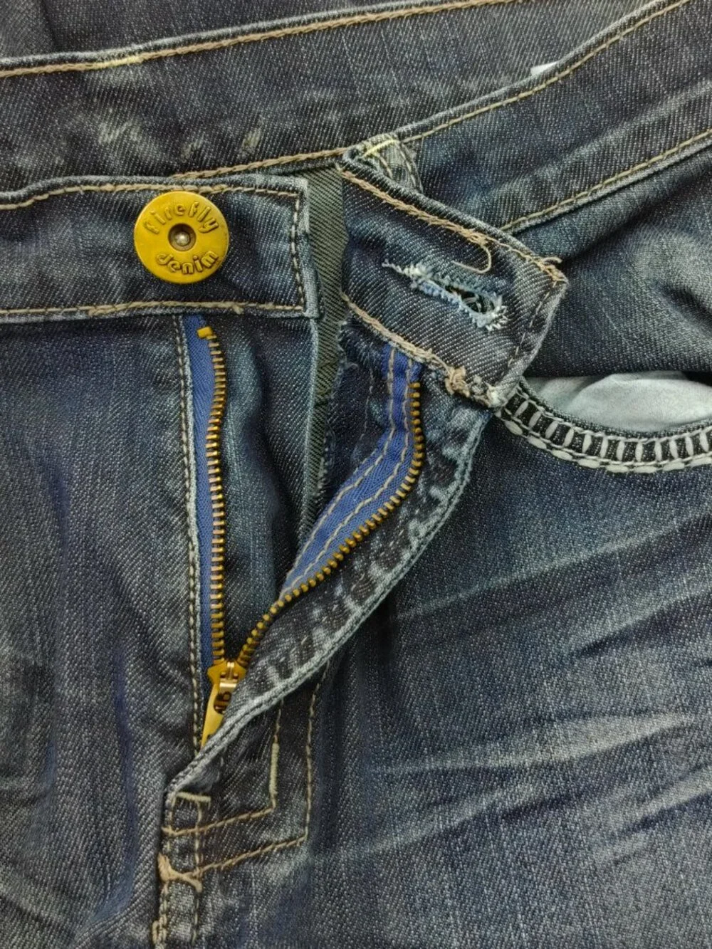 Firefly Denim Size 8 Bootcut Dark Wash Stretch Jeans